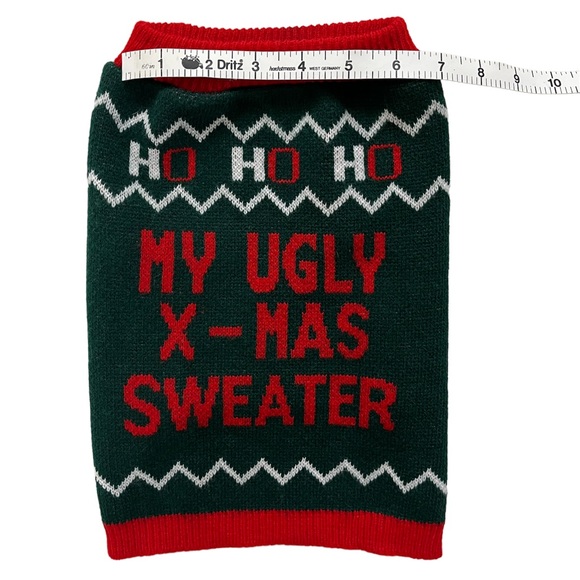 ⭐️ 4/$25 My Ugly X-Mas Sweater, Dog Fair Isle Christmas Pet Sweater, Size: Small - Picture 3 of 10